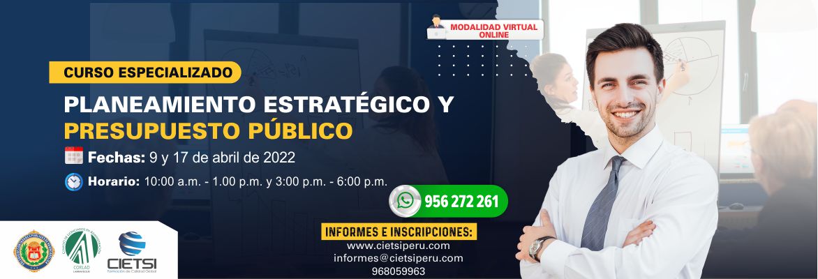 curso especializado planeamiento estratEgico y presupuesto pUblico 2022